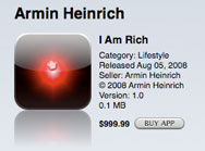 Once you buy "I am Rich" you'll have to update to "I am Poor"
